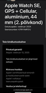 Apple Watch SE Gen.2 GPS+LTE 44mm Midnight Aluminum BH100% (9 foto / 9)