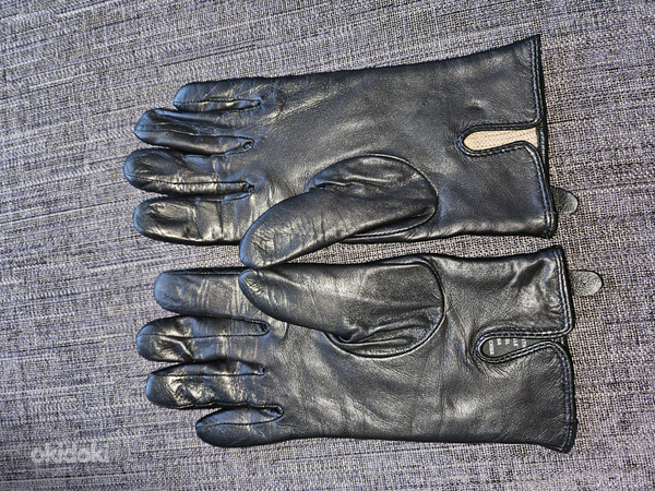 Guess перчатки кожаные, размер M (скорее S) (фото #2)