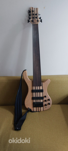 Custom 7 string fretless bass