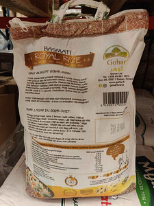 Pakistanist pärinev basmati riis.1 kott (5kg)-16€ (2 foto / 4)
