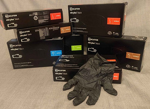 Ühekordne nitriil kindad. Suurused S,M,L,XL (1 foto / 1)