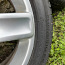 Продам литые диски Peugeot 17" с летней резиной как новая! (фото #3)
