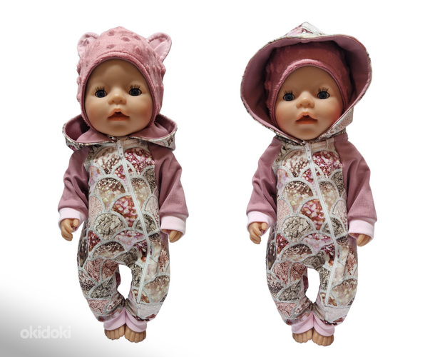 Baby Born nukule (43cm) kombekas ja müts. UUS! Käsitöö
