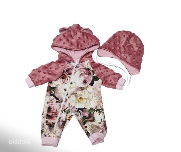 Baby Born nukule (43cm) kombekas ja müts. UUS! Käsitöö