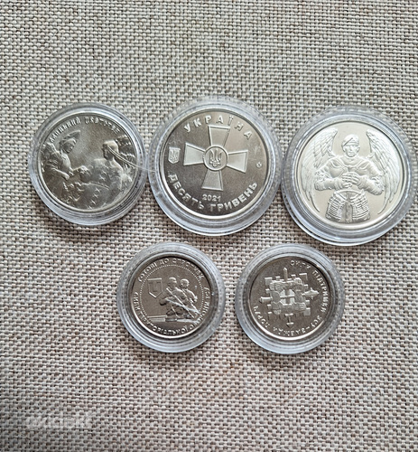 Украинские монеты 10 гривен (фото #1)