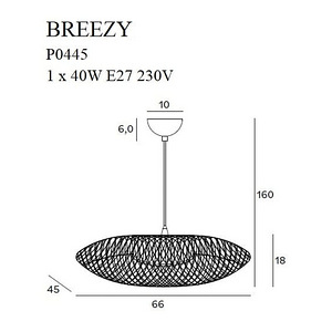 Rippvalgusti MAXlight BREEZY (2 foto / 2)