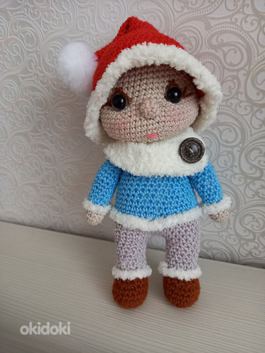 Новогодний гномик схема крючком | Hi Amigurumi