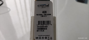 Crucial RAM 4GB DDR3 1600 MHz CL11 Desktop Memory CT51264BD1 (2 foto / 7)