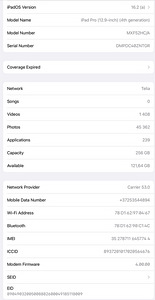 iPad Pro 12.9” 256GB, 4G, 4th Gen + Lisad (3 foto / 3)