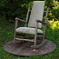 Кресло-качалка с мягким сиденьем и спинкой, новое (фото #1)