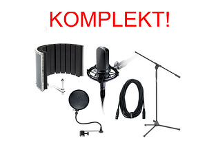 Микрофон Комплект Audio Technica AT4040+щит +штатив +и др (1 фото из 1)