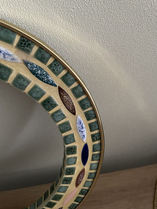 Peegelraam mosaiigiga, vintage. (7 foto / 10)