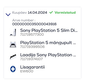 Sony PlayStation 5 Slim lisagarantiiga kuni 2028 (2 foto / 2)