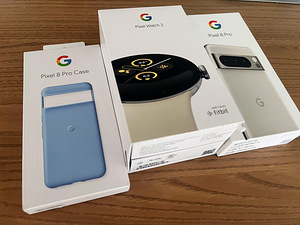 Pixel 8 pro 512 GB + Pixel Watch 2 + ümbris (1 foto / 1)