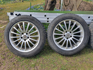 18" 5x112 veljed korralike MS rehvidega 225/55/R18, 6-7mm (3 foto / 10)