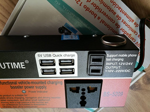 Multifunktsionaalne auto inverter DC12V/24V-DC110V/220V (3 foto / 3)