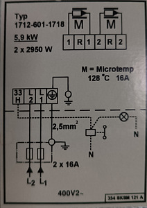 Elektrikeris saunale 5,9 kW 2 faasiline (4 foto / 4)