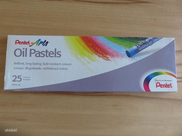 Новые качественные масляные пастели для рисования Pentel (фото #1)