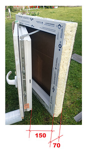 PVC aken - 70x535x560, topeltklaasid (6 foto / 6)