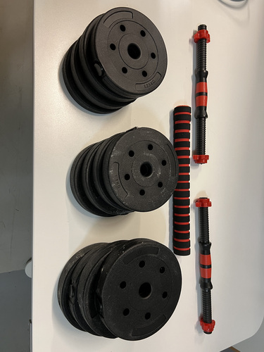 Hantlid ja kang - modulaarne komplekt (20kg)