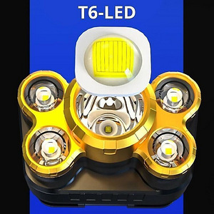 Pealamp 5xLED XP-E, laetav USB kaudu