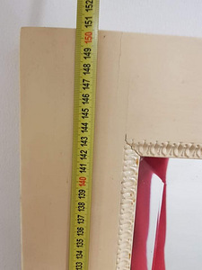 1950 aastate peegel, kaldserv, seinakinnistusega 69x150cm (3 foto / 3)