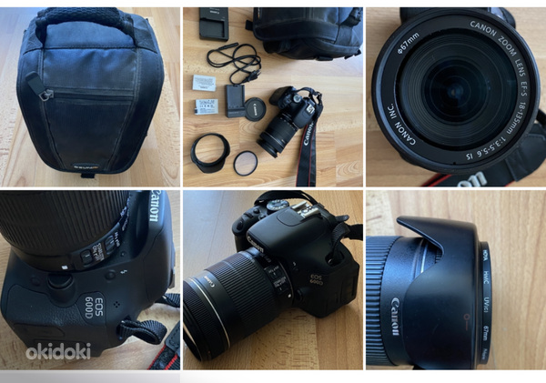 Canon EOS 600d fotokaamera ja fototarvikud (foto #1)