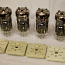 Радиолампы 6С33С, комплект из 4 штук, с панельками (фото #1)