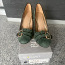 Новые зеленые туфли на каблуках из натуральной замши (фото #2)