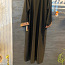 Новое черное платье-макси из кафтана с красивой вышивкой (фото #4)