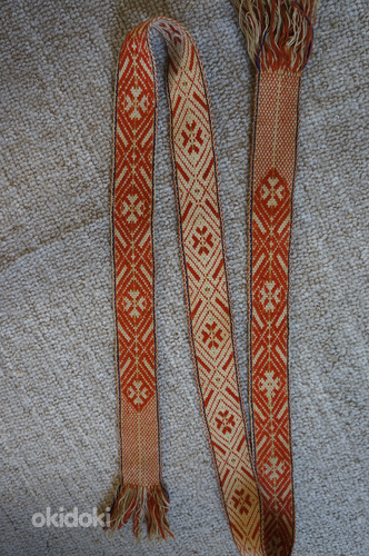 Античный! Ремень из народной ткани (фото #2)