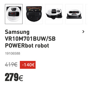 Робот Samsung VR10M701BUW/SB POWERbot (6 фото из 6)