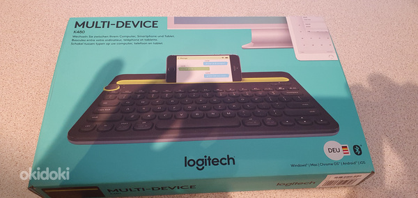 Клавиатура Logitech Bluetooth Keyboard K480 черная новая (фото #1)