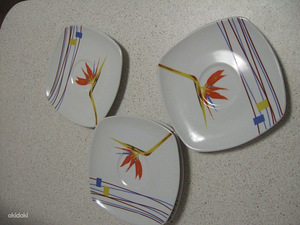 Taldrikute komplekt magustoiduks, 4 tk. (3 foto / 3)