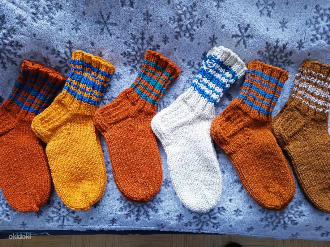 Мужские вязаные носки 