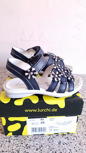 Новые кожаные сандалии Lurchi, размер 25 - 16см