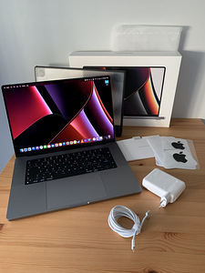 MacBook Pro 16" 2021 M1 PRO 10/16 16GB 512GB SSD - Nagu uus! (1 foto / 10)