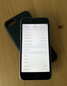 Apple iPhone SE 2022 64GB (3. põlvkond), Uueväärne! (8 foto / 9)