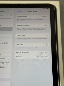 Apple iPad mini 7 (2024) 256GB WiFi + Cellular, Uueväärne! (6 foto / 9)