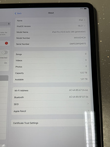Apple iPad Pro 12.9" 1TB! (2020) 4th Gen, Uueväärne! (9 foto / 9)