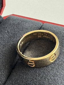 Cartier LOVE sõrmus 18K kollane kuld originaal + dokumendid (4 foto / 7)