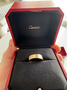 Cartier LOVE sõrmus 18K kollane kuld originaal + dokumendid (5 foto / 7)