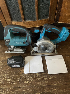 Tikksaag Makita+5Ah aku+Ketassaag+2 saeketast. (1 foto / 10)