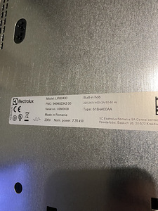 Induktsioonpliit Electrolux. Väga heas korras (9 foto / 9)