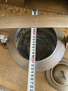 Väga suur vasest Tsaariaegne kann. 3,5 kg! (9 foto / 10)