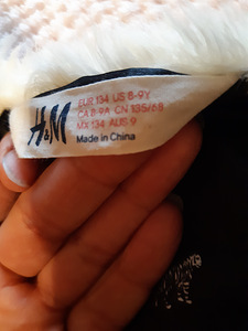 H&M valge karvane vest s.134 (4 foto / 4)