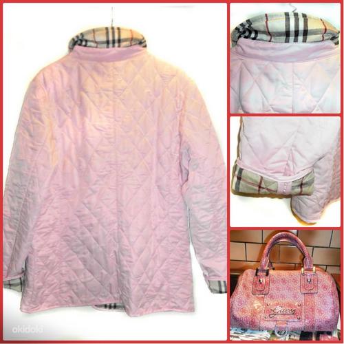 Burberry London розовая стеганая легкая куртка, 44-46-XL-2XL (фото #3)