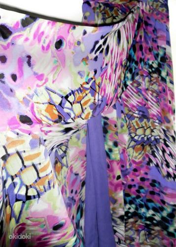 Savoir яркое шифоновое длинное платье Бабочка, UK14-40-42 (фото #1)