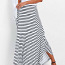 Длинная морская трикотажная юбка в полоску, 44 -XL (фото #2)