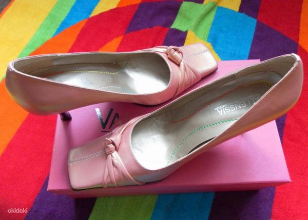 Ilusad pärlmuttri-lõheroosad kingad, suurus 37 (foto #1)